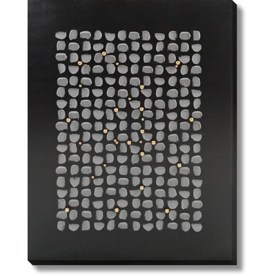 Art mural en toile Midnight Mosaic Luxe - 36 po x 48 po