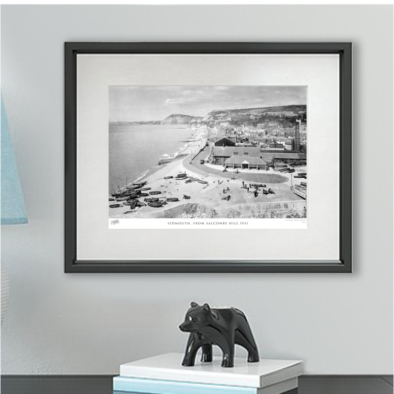 Sidmouth, From Salcombe Hill 1931 by Francis Frith - Single Picture Frame Print, 60cm H x 80cm W x 2.3cm D