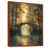 Toile avec cadre flottant brun