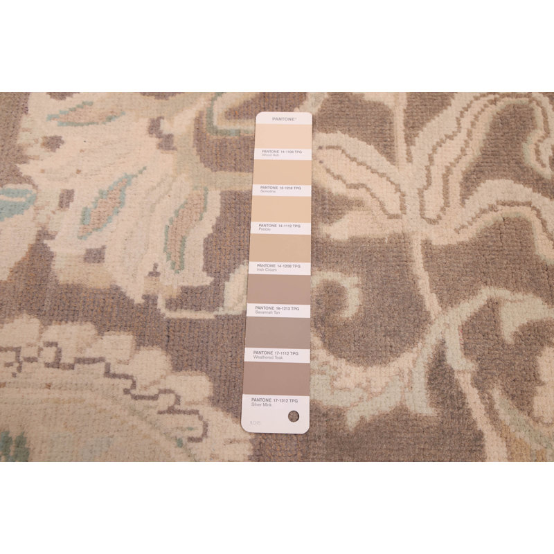 Tapis brun Peshawar Oushak 8 pi 11 po x 12 pi 6 po