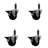 Phenolic Swivel Expanding Stem Caster Set with Brake SCC PLB 3" x 1"