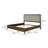 57-inch Upholstered Eastern Panel Bed Walnut-1919849684