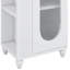 Meuble-lavabo moderne de 20 po avec lavabo en céramique et porte en verre, tablette réglable-1367988270