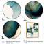 «Teal and Gold Abstract Expression III», art mural moderne sur toile-707343362-672887887-672887890