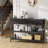 3-Tier Console Table With Charging Station & 3 Fabric Drawers,43.3'' Entryway Table With Storage Drawers And Open Shelves, Narrow Sofa Table With USB Ports And Outlets, Adjustable Feet, And Modern Design For Hallways, Living Rooms, And Small Spaces-1022265187