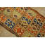 Small Scatter Size Antique Tribal Geometric Mid 19th Century Turkish Yastik Rug