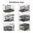 Upgrade Shoe Box Storage Containers,Thicken Sturdy Clear Stackable Plastic Shoe Organizer Box With Magnetic Door, Drop Front Shoe Box Sneakers X-Large,(Clear Black/12 Pack)