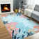 Gingham Shag Area Rug