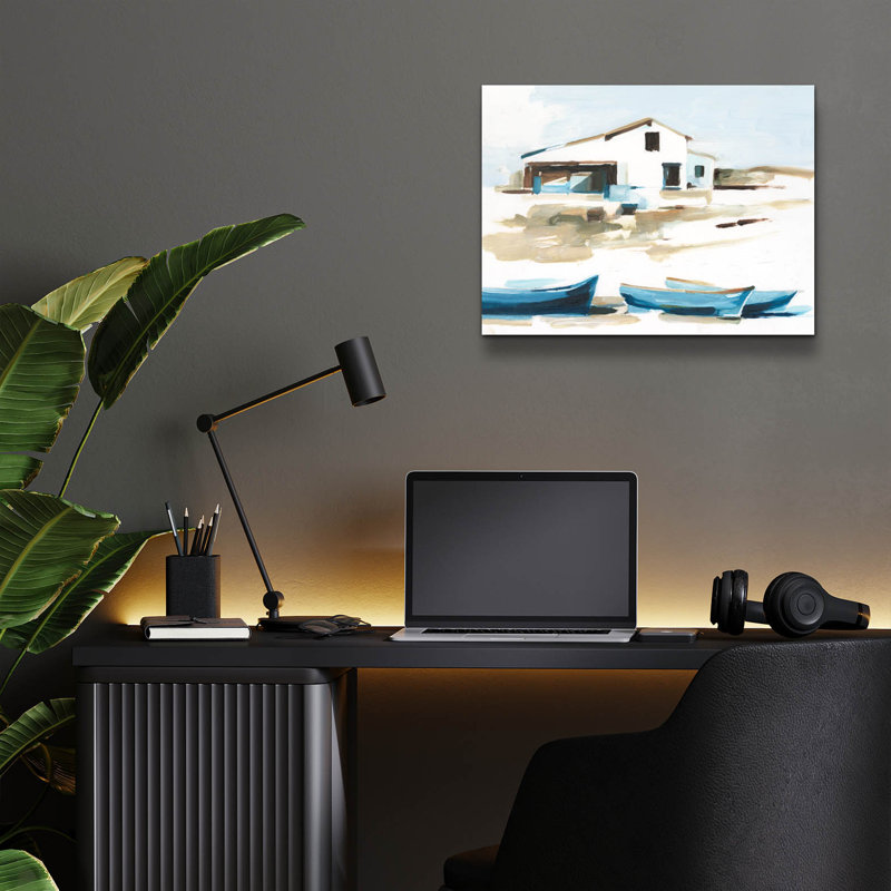 «Beach Outpost 2» par Ethan Harper, H 12 po x l 16 po x P 0,13 po