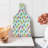 Ambesonne Hearts Tempered Glass Cutting Board Smiling Pattern Funny Design Multicolor