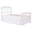 Lit plateforme avec rangement Coverson, lit en bois massif avec 6 tiroirs-624998690