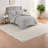 Farmhouse Style Cotton Bedding Sets Warm Grey White King