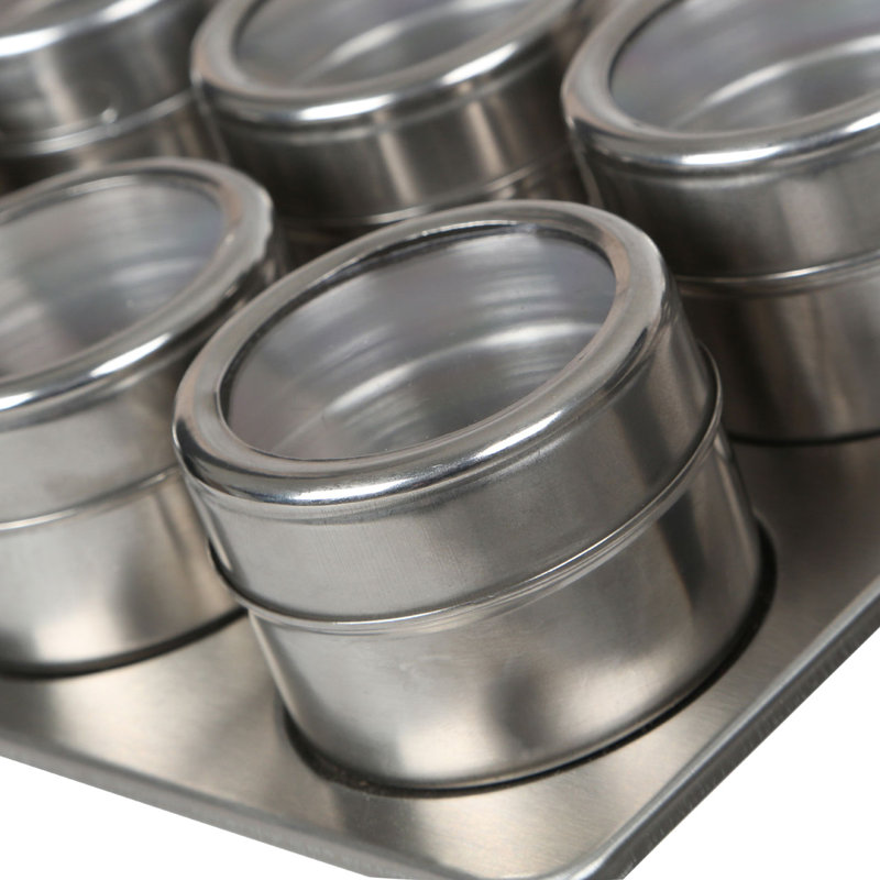 6 Piece Spice Jar Set with Tray