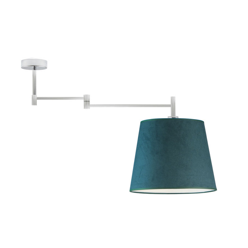 Duncannon Fabric Semi Flush Mount, Green