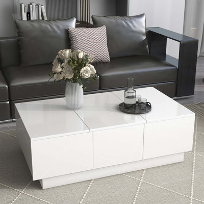 Versatile Coffee & Cocktail Table with Expandable Top and Hidden Storage Compartments by Wrought Studio