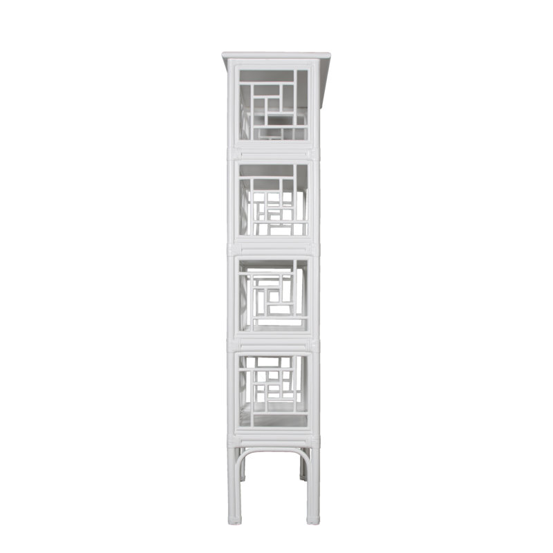 Chippendale Bookcase, Bright White
