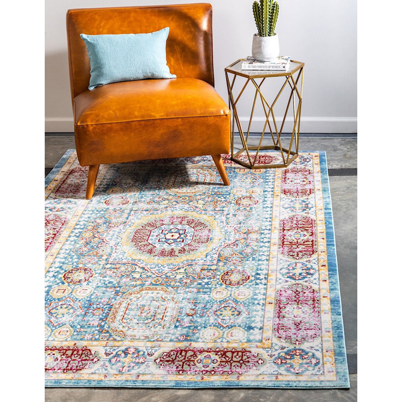 Donminique Geometric Indoor Rug, Rectangle 6' x 9'
