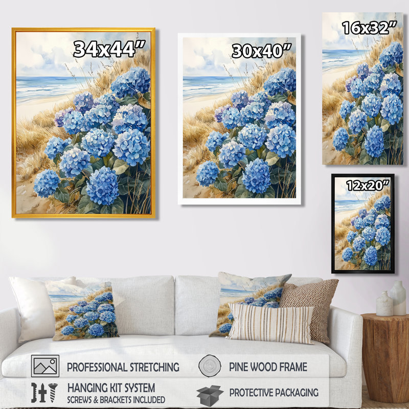 Ayira - Floral Wall Art, H 32 po x l 24 po, Noir, noir, noir, noir, Reproduction encadrée d'une seule photo