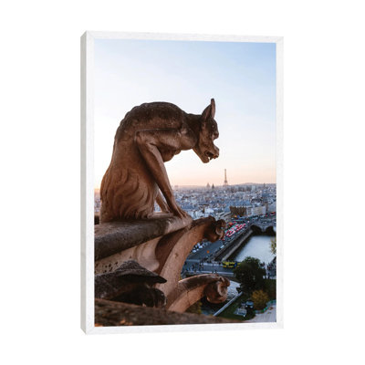 Gargoyle On Notre Dame Cathedral, Paris by Matteo Colombo - Gallery-Wrapped Canvas Giclée on Canvas