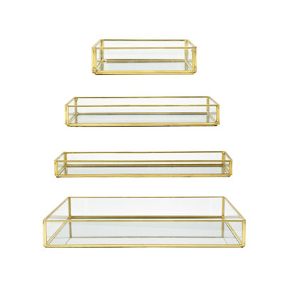 N/A Glass Decorative Tray
