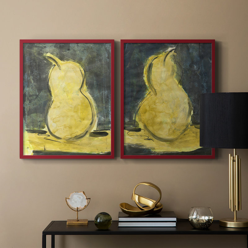 «Urban Pear I», reproduction encadrée de qualité supérieure - prête à être accrochée - aucun clou requis - aucun clou requis