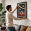 Cosmic Wonder Retro - Framed Print-529126571-529126575