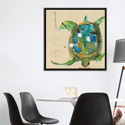 «Chentes Turtle» par Kellie Day, reproduction sur toile tendue sur châssis