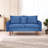 Sofa 56" Velvet Round Arm Loveseat-1484433303