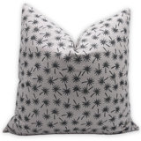 Block Print Throw Pillow Cover, 5 Pure Linen Vintage Cushion Cover