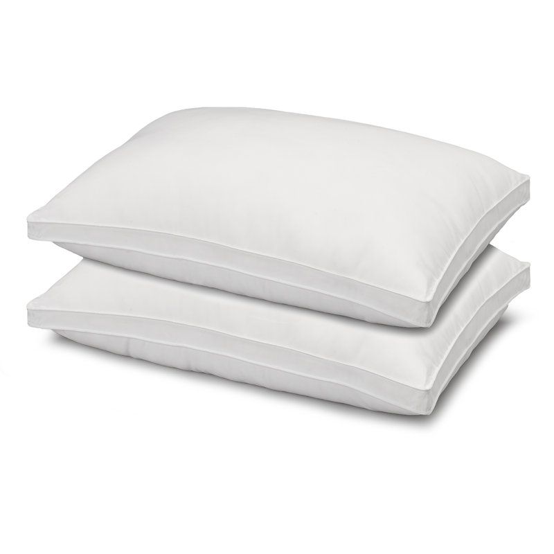 Ella Jayne White Hypoallergenic Microfiber Gusseted Pillows Set of 2