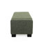 Banc de 50 po en tissu texturé noirâtre doux, de forme rectangulaire avec couvercle à charnières pour le rangement, les sièges et le repose-pieds, pieds en bouleau de style flip - convient à divers espaces,-2075345630