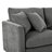 Moxlune 3-Piece Chenille Sectional Sofa With Curved Chaise And Pillows-1155795228-1176693184