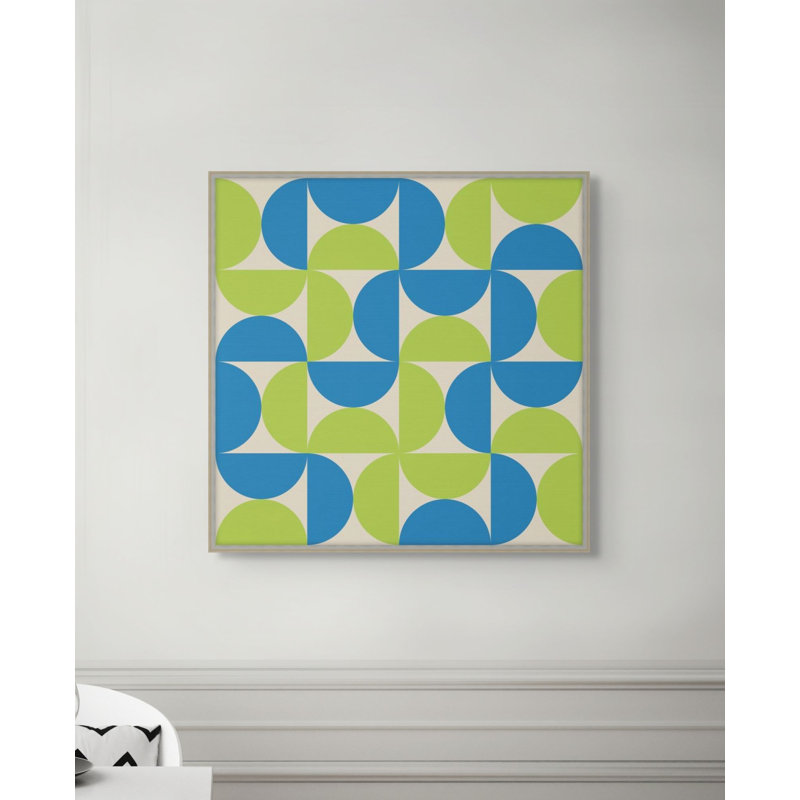 Vibrant Semicircle 6 Print, 22.25" H x 22.25" W