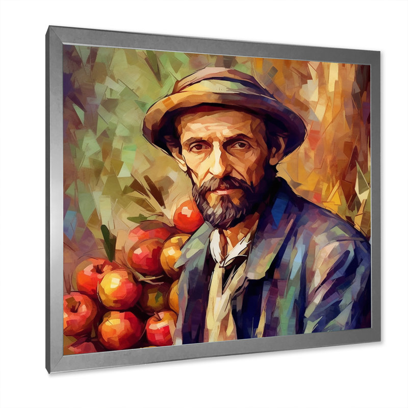 «Dignified Man», reproduction sur toile, H 36 po x l 36 po x P 1,5 po, Cadre simple argenté