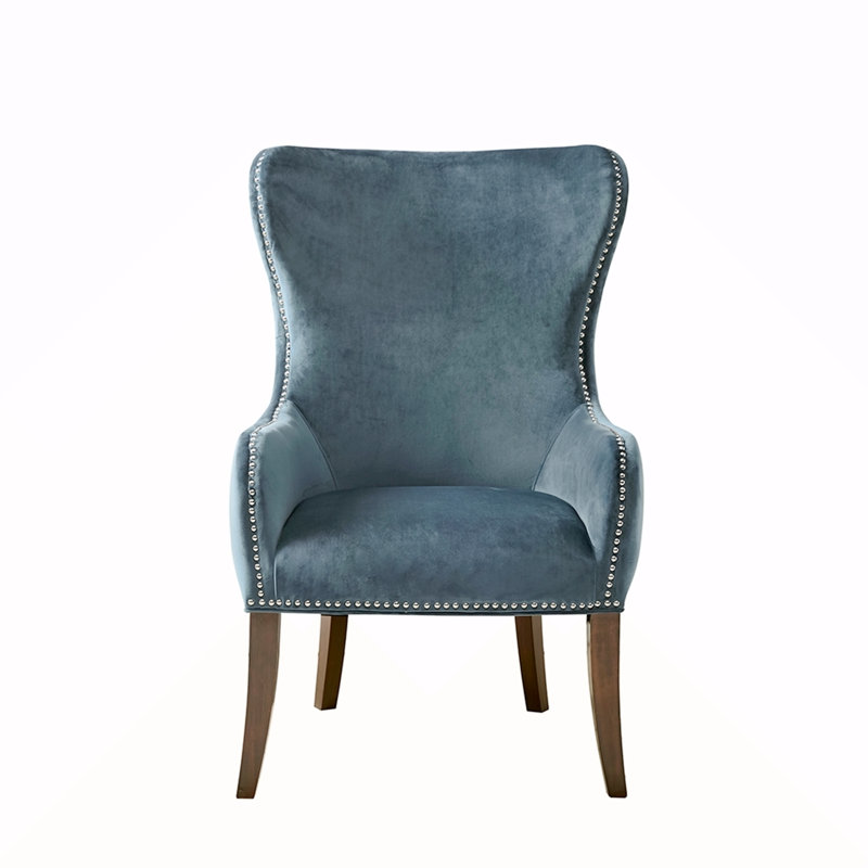 Button Tufted Back Accent Chair