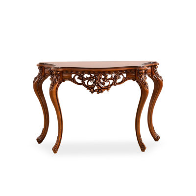 Console en bois massif brun Free Form