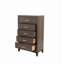Commode rustique pour chambre à coucher, commode en bois à 5 tiroirs, commode de rangement pour chambre à coucher