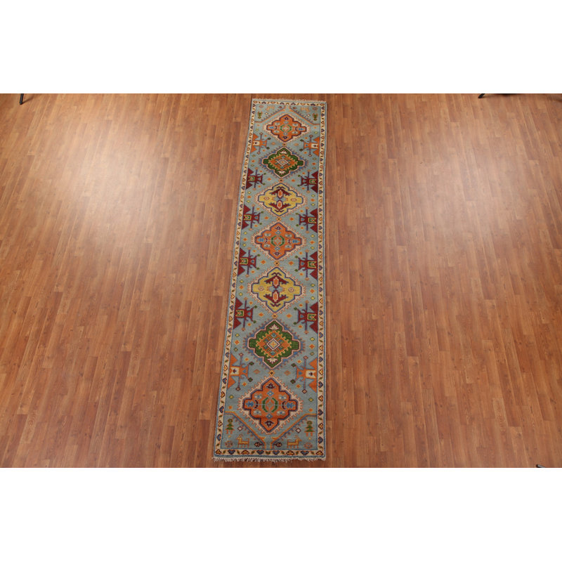 Tapis de couloir géométrique traditionnel 3 x 12
