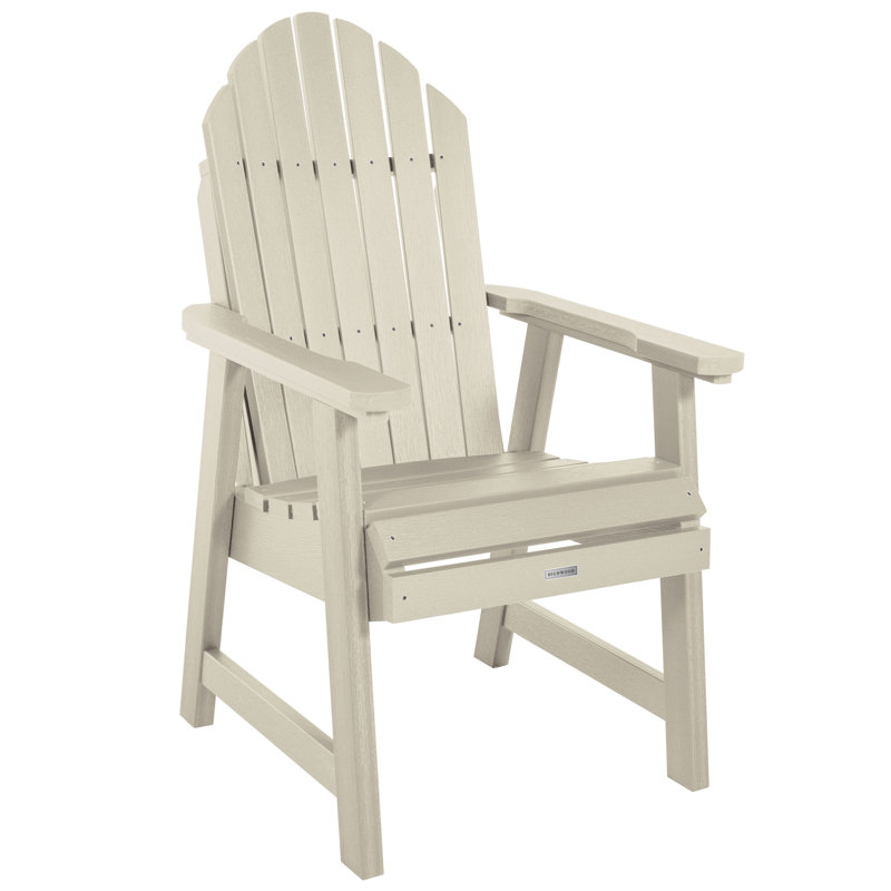 Anette Outdoor Adirondack Chair With Table, Whitewash