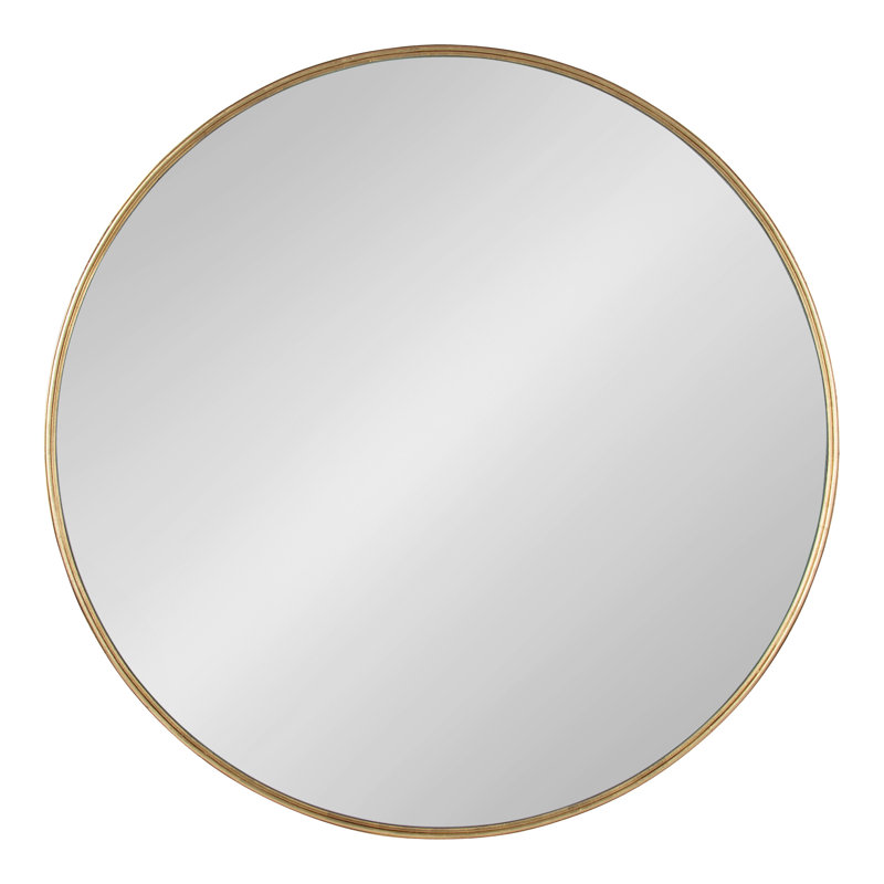 Minuet Engineered Wood Flat Mirror, 36" x 36", Gold