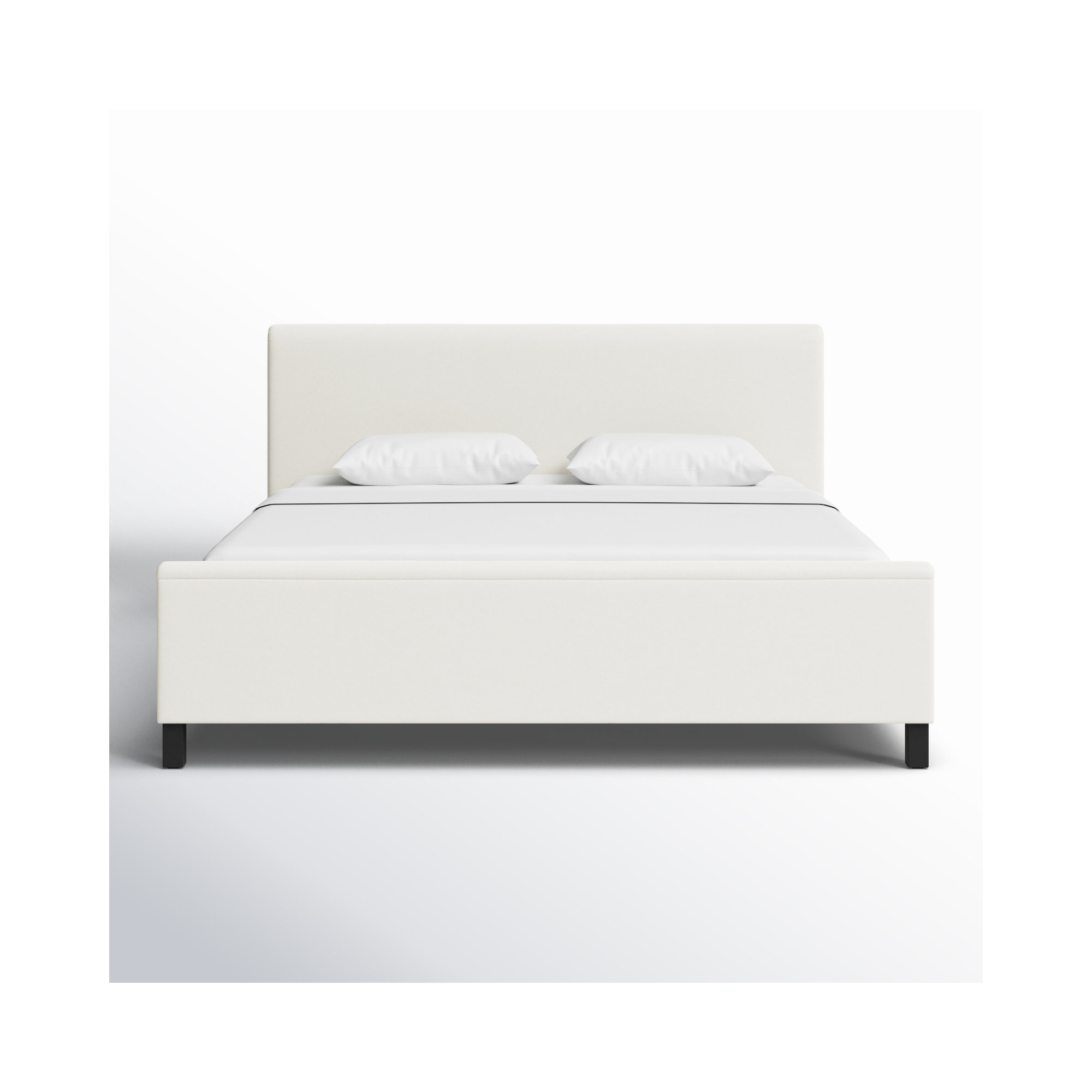 Finney Upholstered Bed, King, Cream