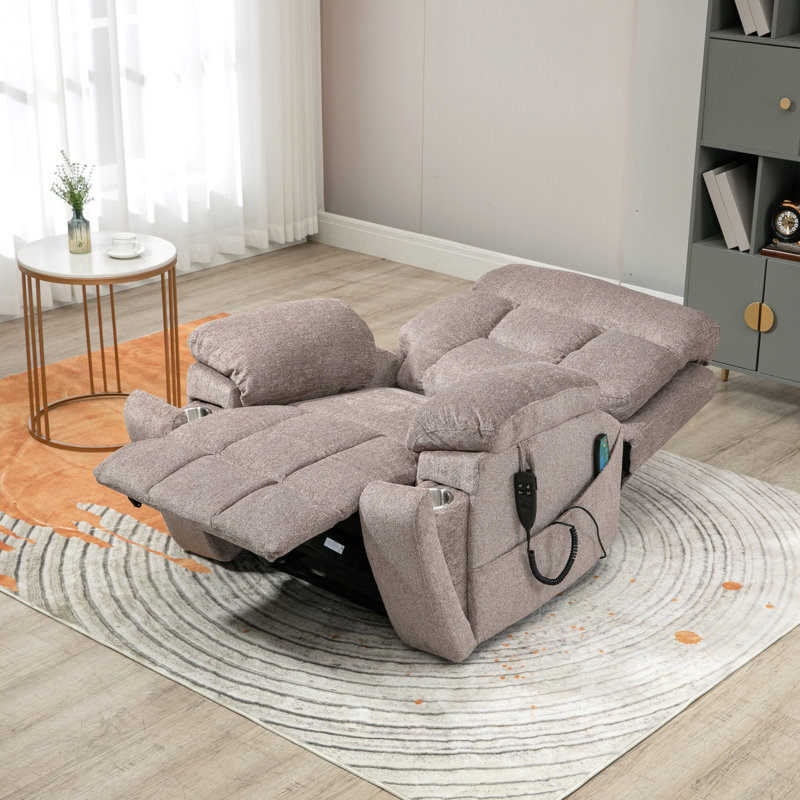 Fauteuil inclinable Stoehrs, Chenille gris pâle