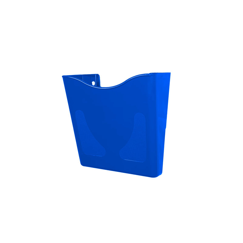 Inbox Zero 26cm H Pamplet Rack, Blue