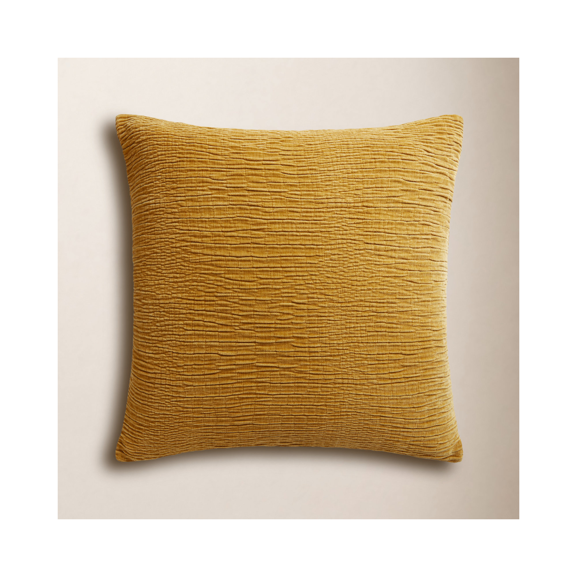 Edan Throw Pillow, 22"H x 22"W, Gold, Pillow Cover Only - No Insert