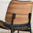 Modern Walnut-Finish Bentwood Upholstered Side Dining Chair-1381219081-1381219094