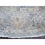 8'x8' Blue Peshawar Heris All Over Design Hand Knotted All Wool Round Rug 455855D97D2542E58AC5D111CEAD541F