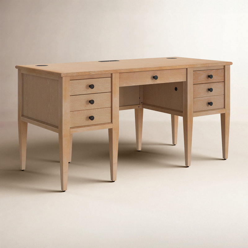 Bureau de direction en bois massif Gayle