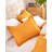 Orange Polyester Duvet Cover Set-1903360160