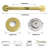 16'' Gold Bathroom Safety Grab Bar with Anti-slip Knurled Grip, ADA Compliant, 2 Pack-128533690-128533693