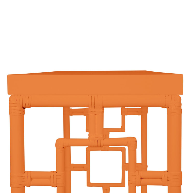 Sobe 60'' W Console Table, Citrus Orange